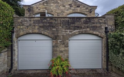 Faded Garage Door Resprayed On Site