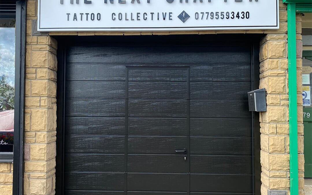 Wicket Door From Antrhacite Grey to Black Brown
