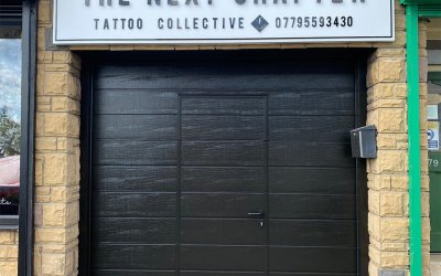 Wicket Door From Antrhacite Grey to Black Brown