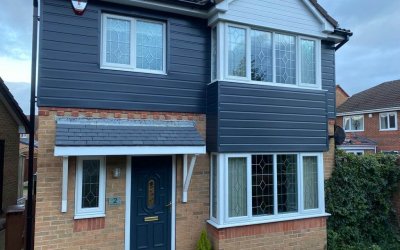 White uPVC Door Colour Coating
