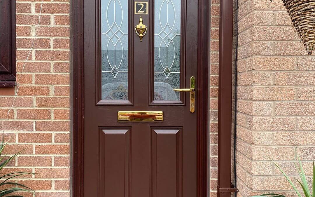 Faded Rosewood Door resprayed to RAL 8017
