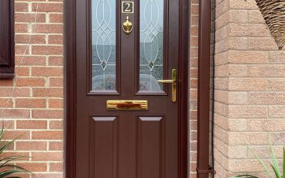 Faded Rosewood Door resprayed to RAL 8017
