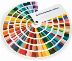 British Standard Colours sample wheel